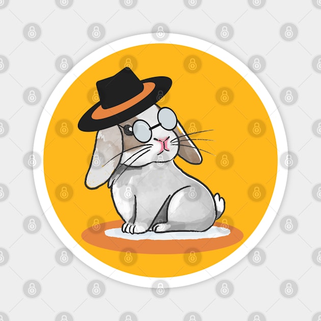 Smart Bunny Magnet by Madhur